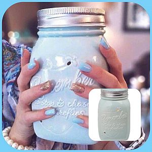 Chasing Fireflies Authentic Scentsy Warmer Mason Jar Style Full Size NEW