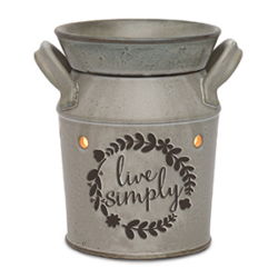 Scentsy Live Simply Milk Can Warmer