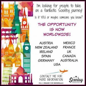 The Scentsy Opportunity is Worldwide