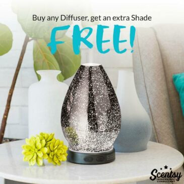 Scentsy Diffuser Deal – Buy a Diffuser get a FREE Shade