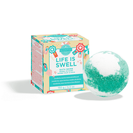 LIFE IS SWELL SCENTSY BATH BOMB
