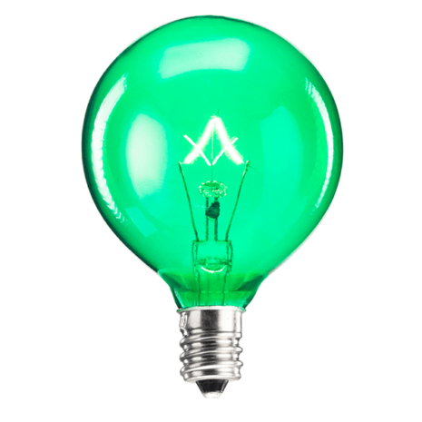 Green Scentsy 25 Watt Bulb
