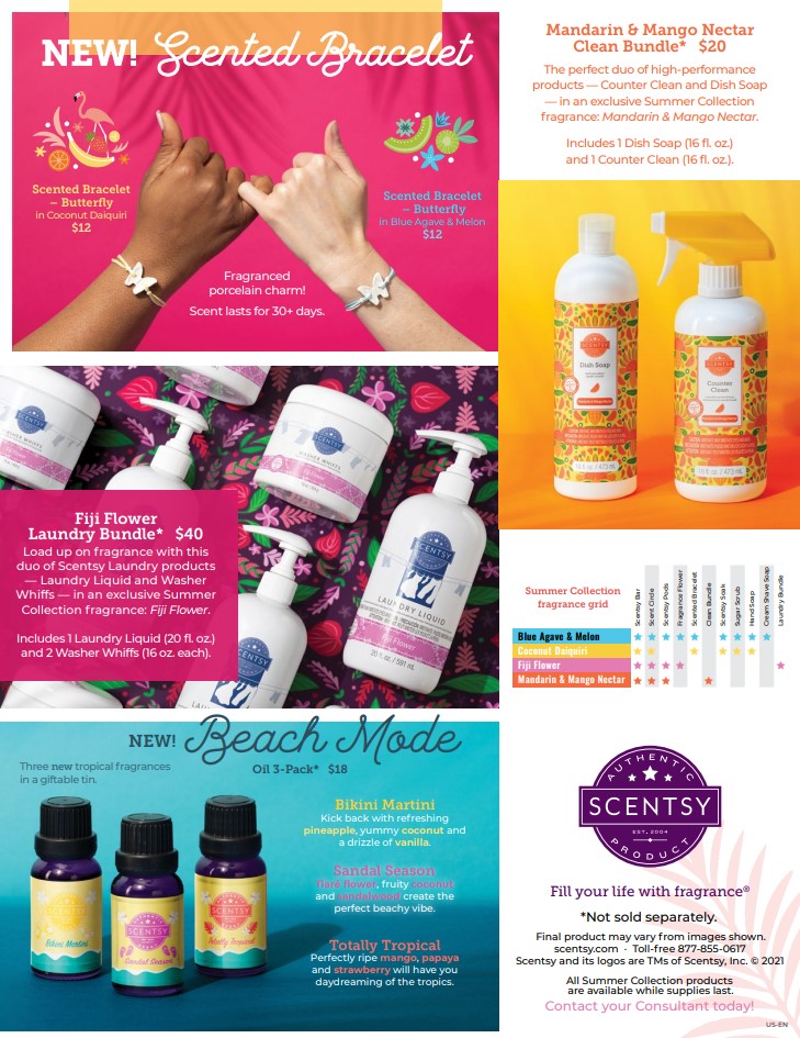 Scentsy Summer Collection 