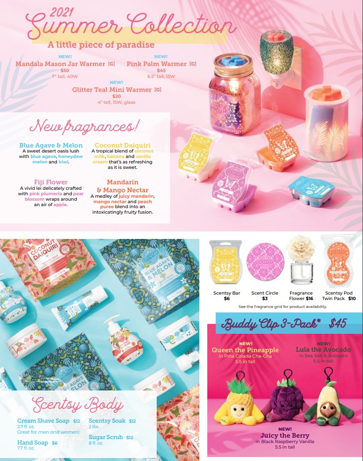 Scentsy Summer Collection 2021