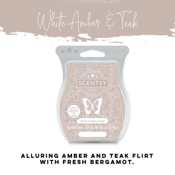 White Amber & Teak Scentsy Bar
