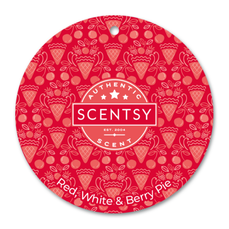 Red, White & Berry Pie Scentsy Scent Circle