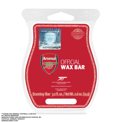 Arsenal FC Soccer Scentsy Bar