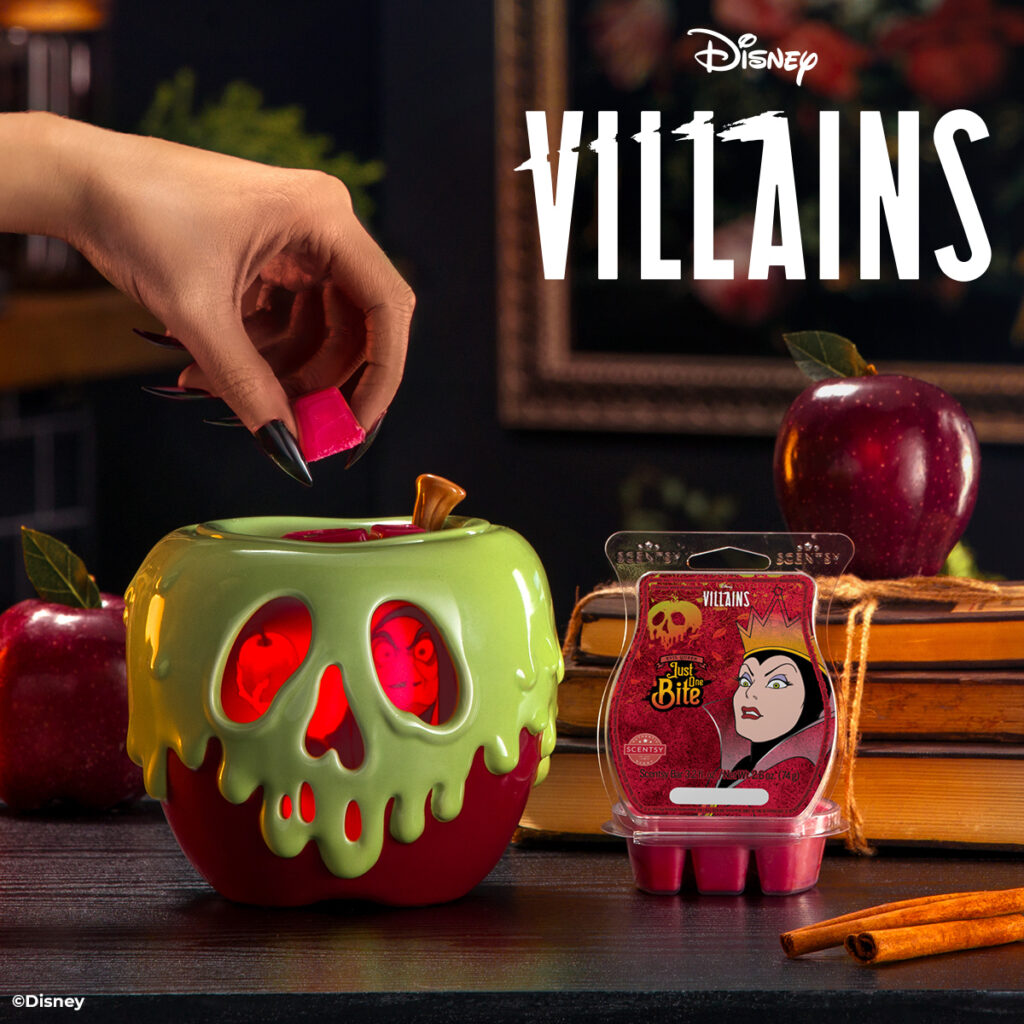 Disney Villains: Just One Bite − Scentsy Warmer + Disney Evil Queen: Just One Bite − Scentsy Bar 
