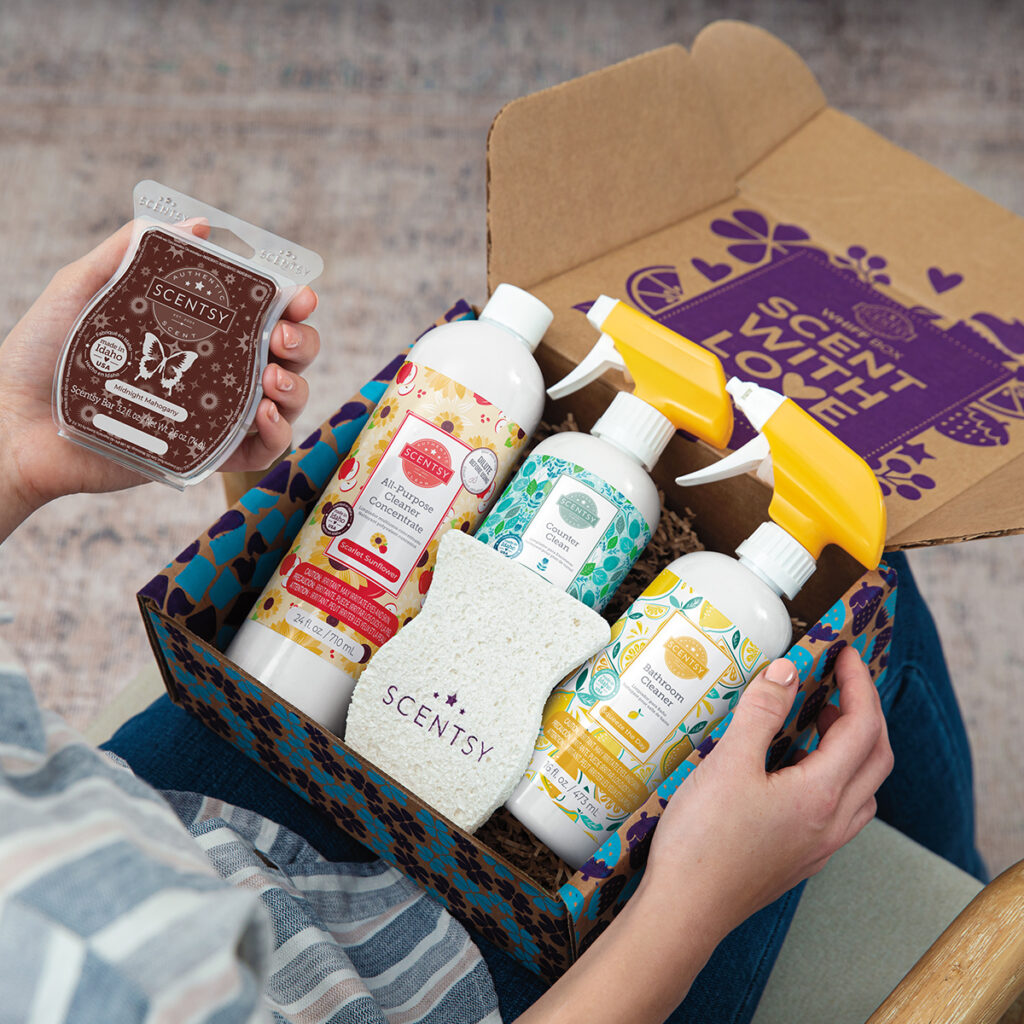 The monthly Whiff Box includes a variety of items, like Body, Clean and Laundry products, Scentsy Bars and more — all for less money than purchasing the products individually.